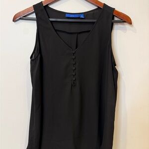 Apt.9 Black V-Neck Sleeveless Top Women’s Size PS